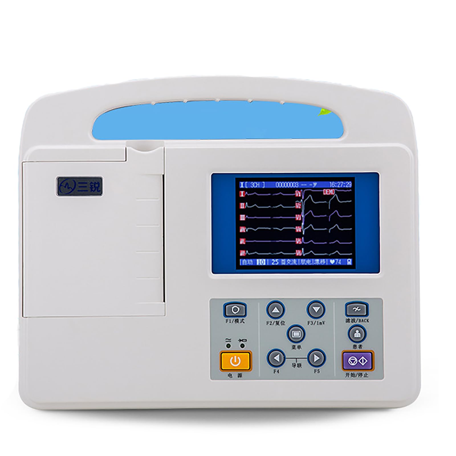 Przenośny monitor EKG, nagrywanie EKG i tętno w 12 kanałach, 12 Leads EKG EKG Elektrokardiografia PC, oprogramowanie EKG, cyfrowy ekran dotykowy