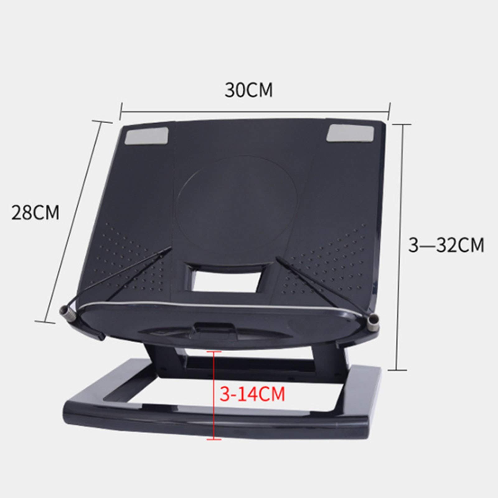 sunyu Plegable Soporte para Laptop - Elevar Protege la Columna Cervical proyector Soporte de enfriamiento - Negro