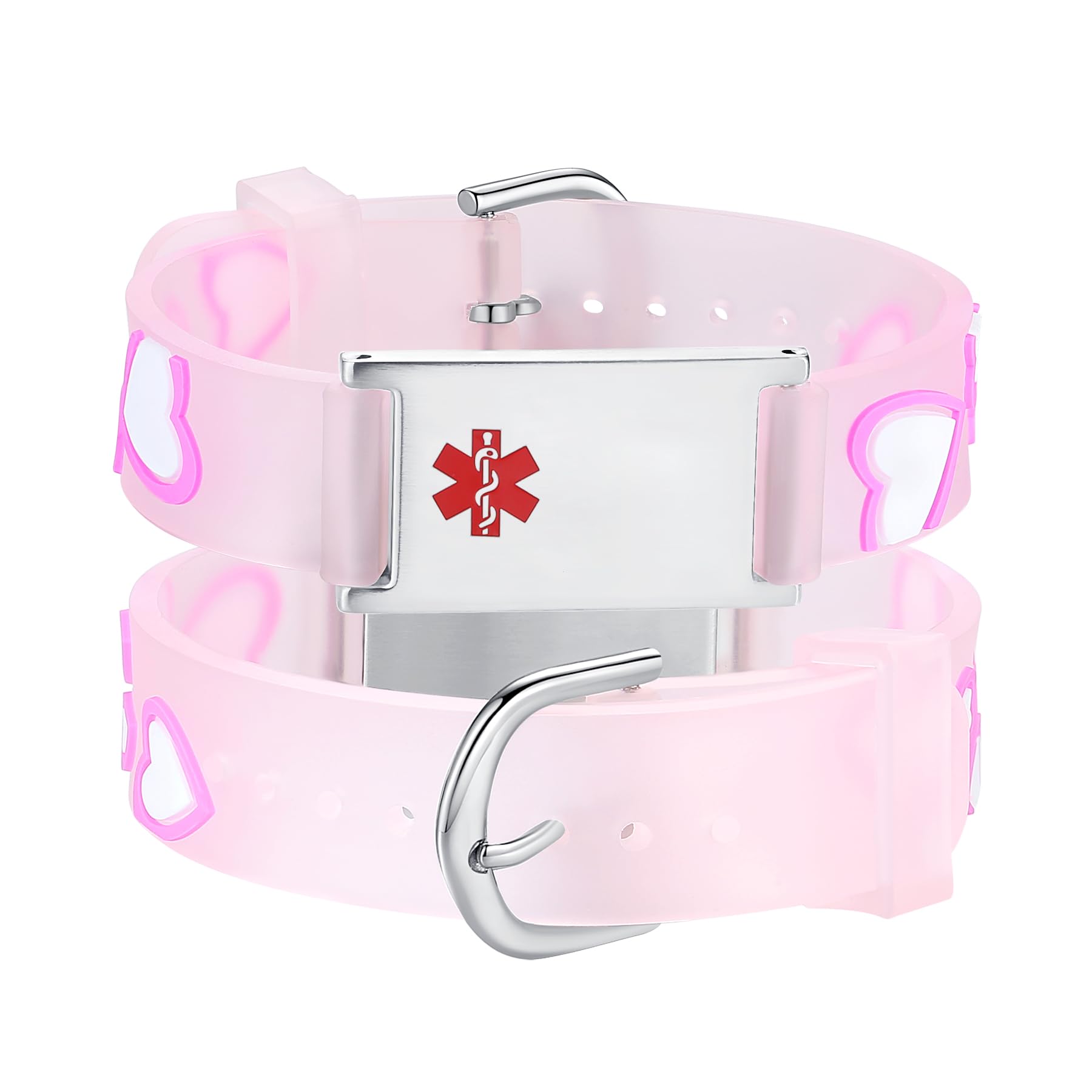 LinnaLove cartoon medical alert id bracelets Parents gift to Son, daughter, brother, sister