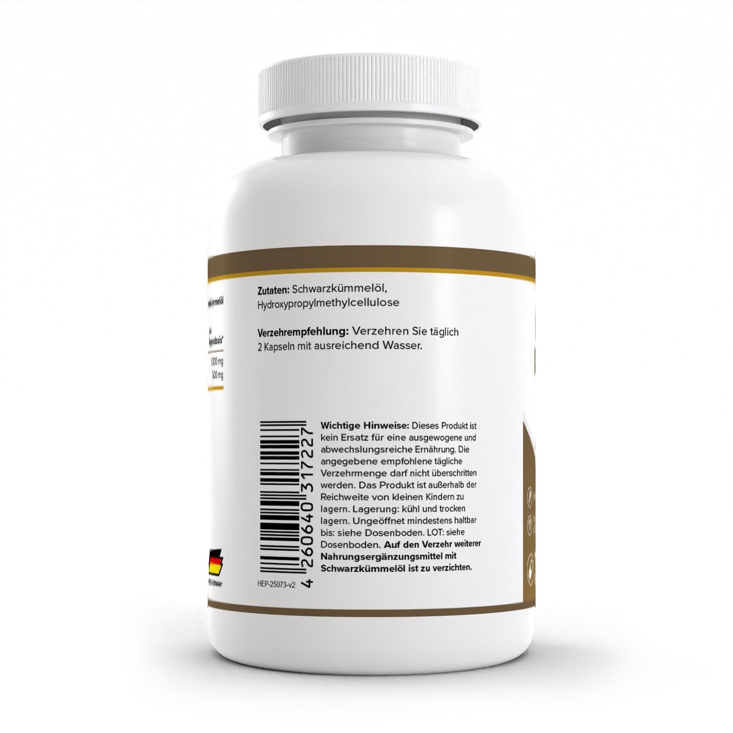 Health+ Schwarzkümmelöl - 150 Kapslen - Made in Germany