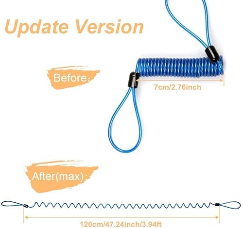 Miniatura 6 de Cable de bloqueo de disco, cable de seguridad de acero de seguridad, cuerda de recordatorio para scooter, motocicleta, motocicleta, vehículo,