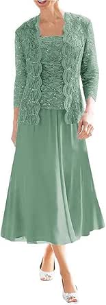 Mother of The Bride Dresses for Wedding Laces Chiffon Formal ...