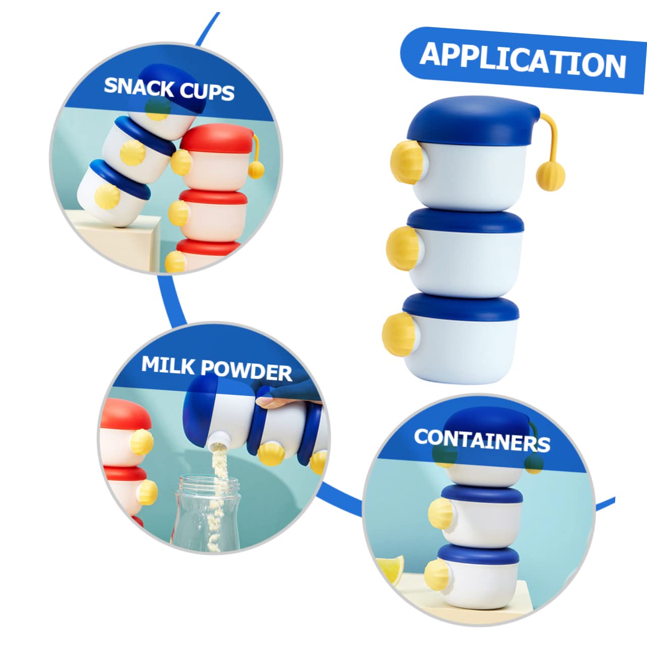 BESPORTBLE Portable Storage Dispenser Box Sealable Sections Easy to Clean Pour for Travel