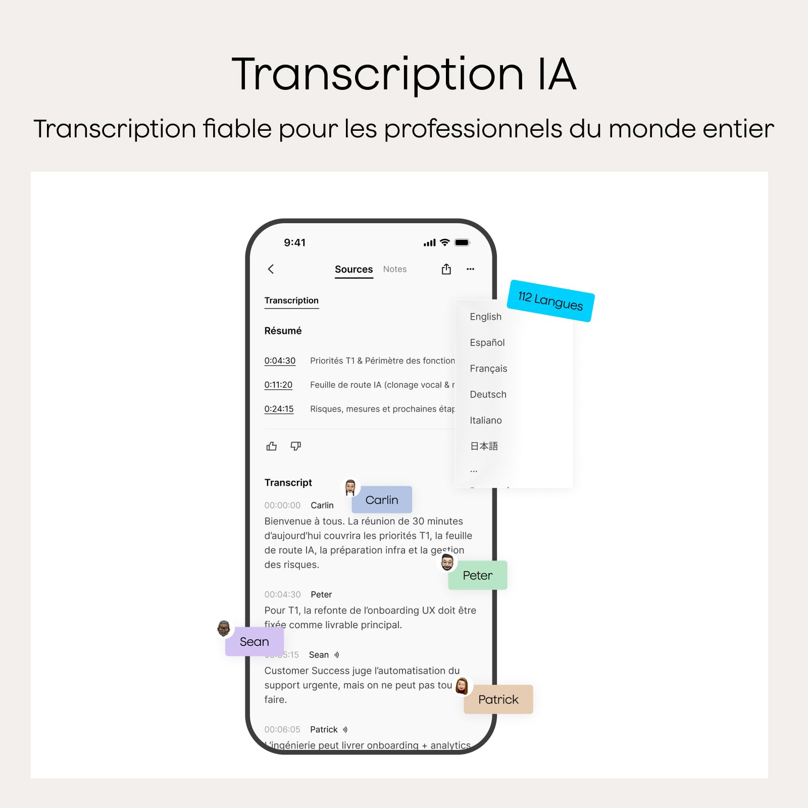 Plaud Note Enregistreur Vocal IA avec Étui, Transcription et Résumé IA Noir | Dictaphone Enregistreur Vocal Numérique IA, Résumé Automatique, Compatible Teams, 112 Langues, pour Réunions et Appels