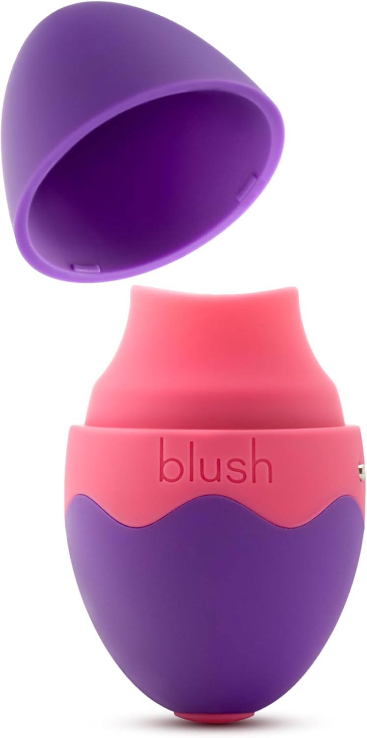 Blush Aria - Flutter Tongue - Clitoral Stimulating Vibrator With Silicone Flickering Tongue - USB Rechargeable - 7 Vibration And Fluttering Modes - Small Discreet Vibrating Sex Toy for Women Couples