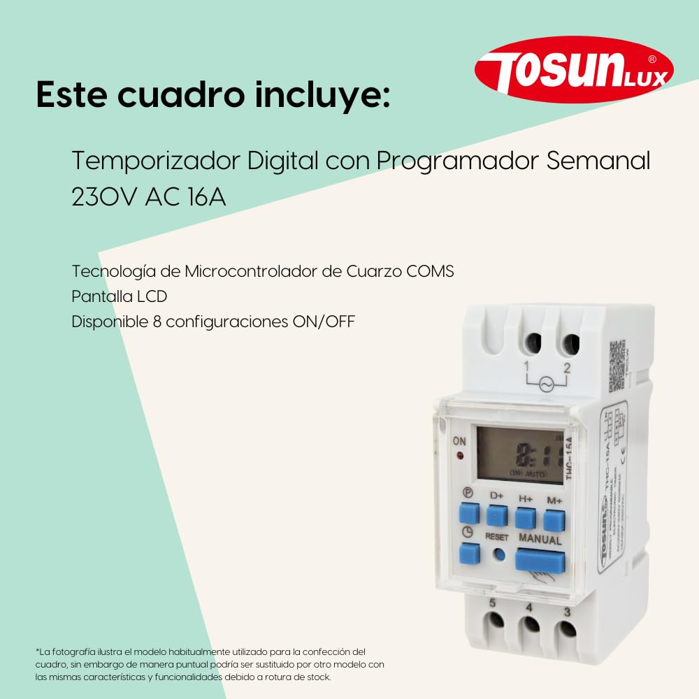 Tableau électrique pour Piscine Garde-Moteur Transformateur 300 W 12 AC Contacteur Chlorateur Pompe à Eau 2 CV 6-10 A