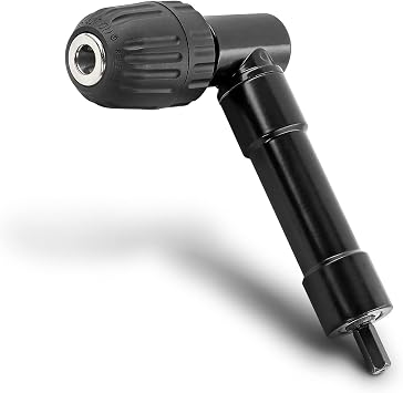 Cordless Right Angle Drill Adapter, 90 Degree Adapter Drill 8mm Hex Shank Power Tool Attachment Chuck Range 0.8mm-10mm
