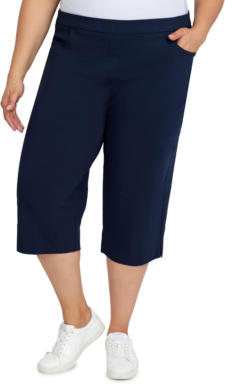 Alfred Dunner Womens Womens Plus-Size Allure Clam Digger Capri - Image 4