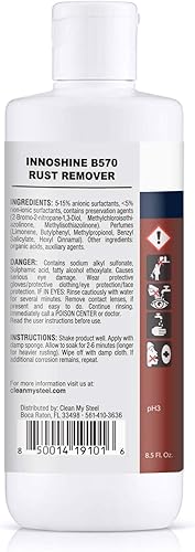 Miniatura 3 de CLEAN MY STEEL Limpiador inoxidable y removedor de óxido concentrado restaura la penetración profunda, acción rápida y fácil de usar (8.5 onzas)