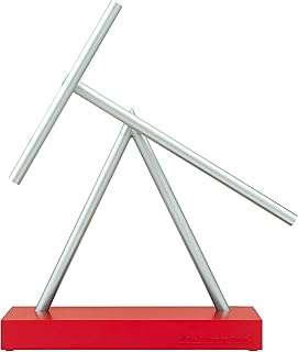 Kinetic Energy Sculpture - Desktop Replica Version (Silver/Red)