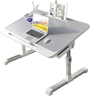 McStorey Premium Katlanabilir Laptop Masası, LED Aydınlatmalı USB Fanlı Dizüstü Bilgisayar Sehpası, Yükseklik ve Açı Ayarlı, Tablet ve Kitap Standlı, Çekmeceli 60x40 cm Gri incelemesi, kullanıcı yorumları, özellikleri ve en ucuz güncel fiyatı