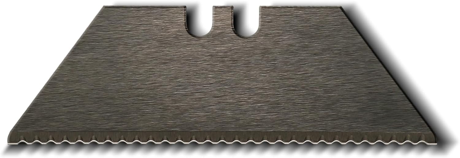 Black Ceramic Blade 1992 Serrated Edge Round Tip Razor Sharp Replacement Blades for Box Cutters & Utility Knives, Rust-Free & Non-Metal, 5pcs