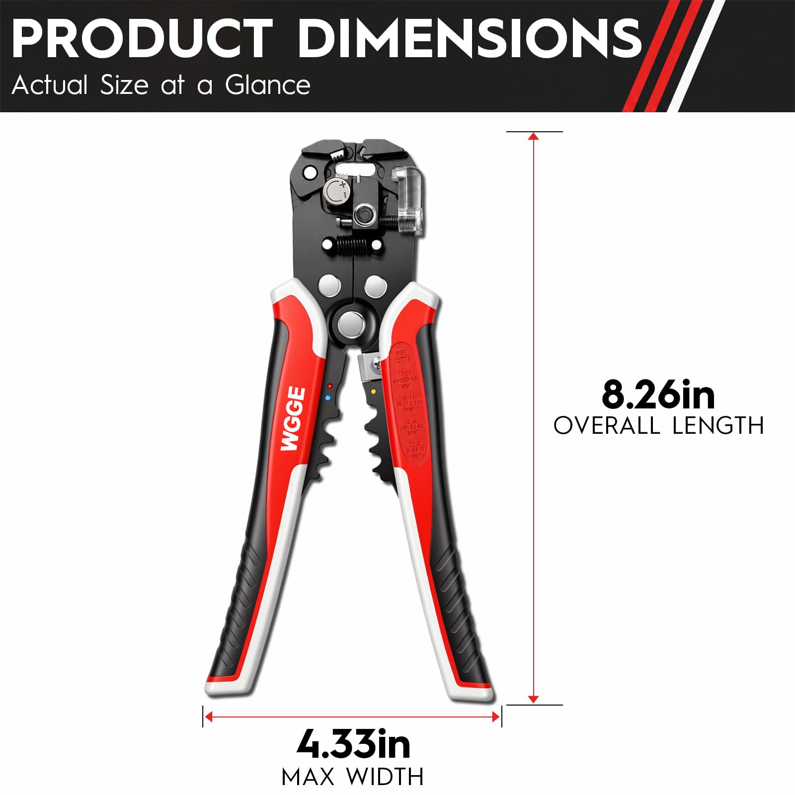 WG-014 3-in-1 Self-Adjusting Wire Stripper, Cutter and Crimper, 10-24 AWG — Amazon image 5