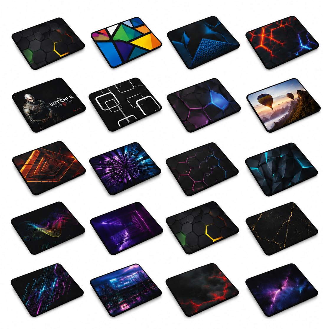 Mouse Pad for Computer/Laptop (Pack of 10) (Dimension-240X190X4) Mouse Mat with Anti-Slip Rubber Base & Smooth Mouse Control with Spill-Resistant Surface for Laptop, Notebook,Gaming (Multicolor)-image-47