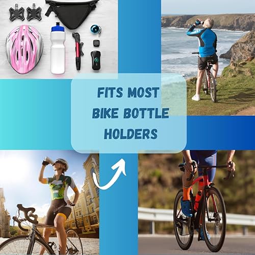 Miniatura 4 de Botellas de agua deportivas  Blanco  28 onzas  Juego de 8  Fabricado en Estados Unidos  Tapa a prueba de fugas de Mega Flow  Personalización en