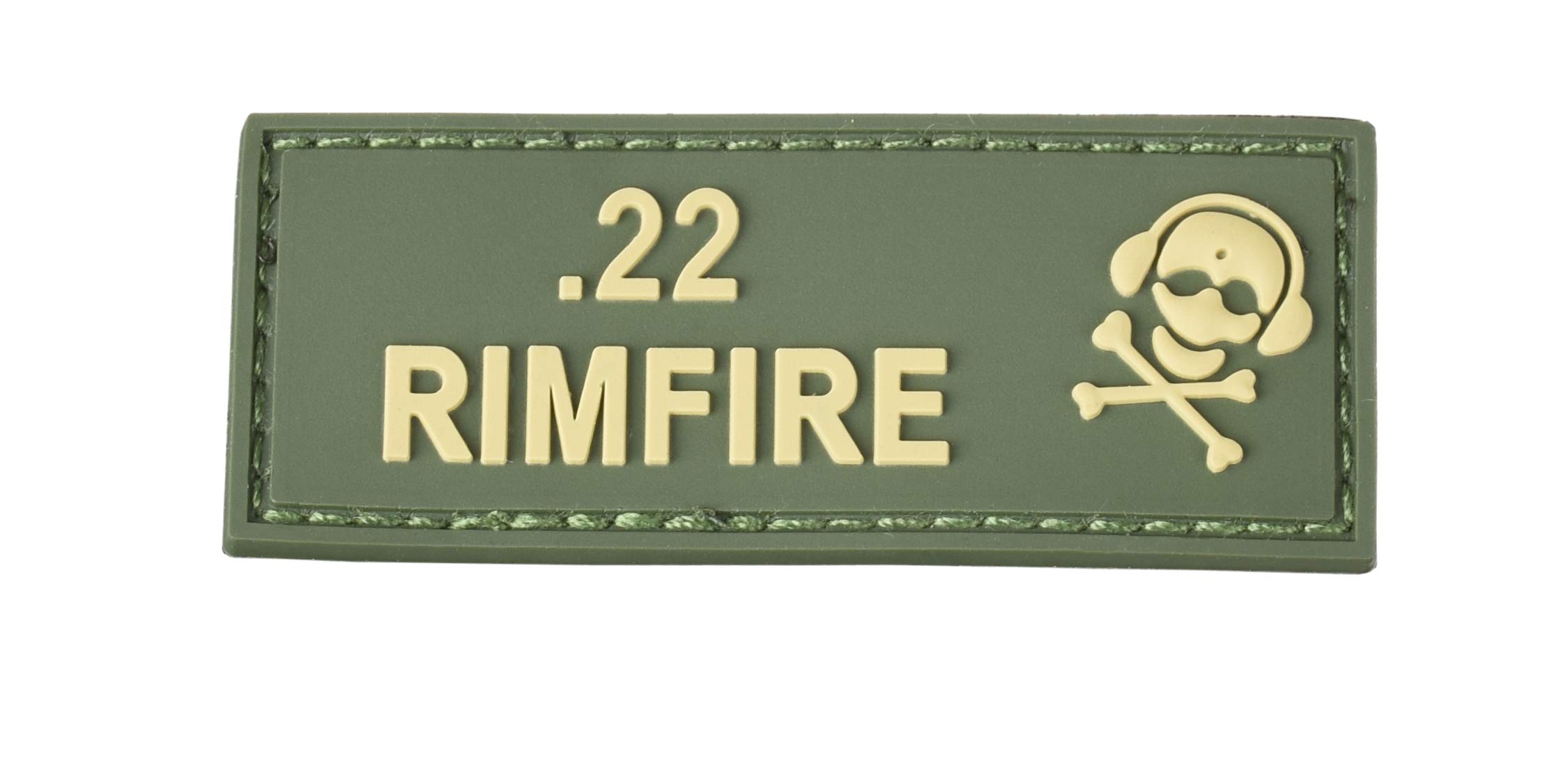 G-CODE Caliber Patch - TAN on OD Green - (.22 rimfire)