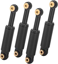 Amortecedor de óleo, amortecedor RC Amortecedor para SCX24 Amortecedor de metal para carros Axial SCX24 90081 Simulação modelo 1/24 RC(Preto)