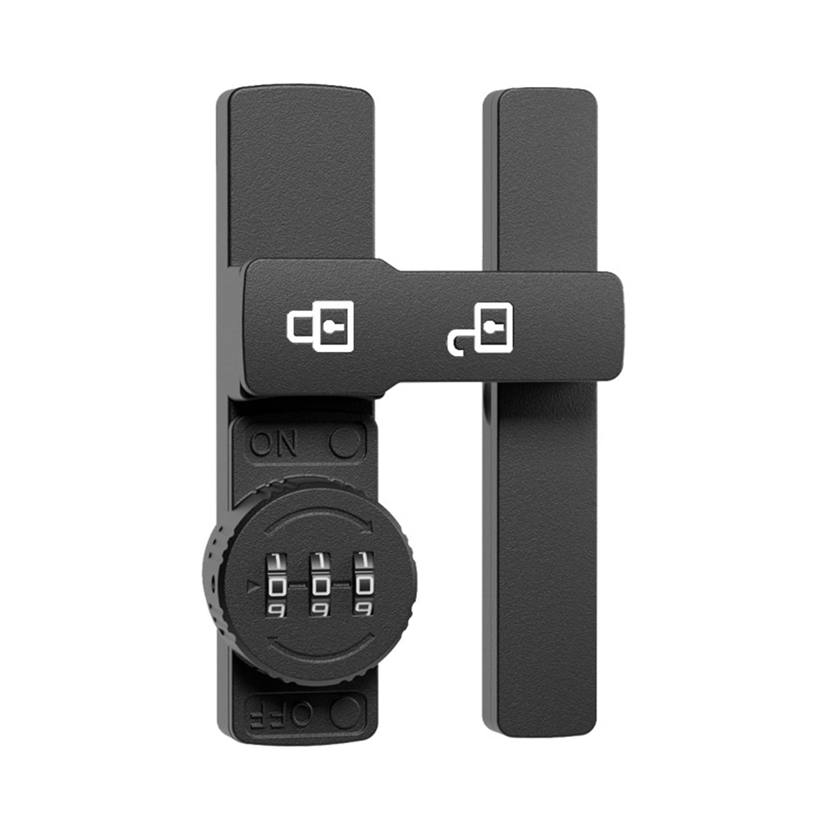 KIXZSAZ Security Password Lock Zinc Alloy Cabinet Lock with Default Password 000 Locker Anti-Theft Refrigerator, Flat 1