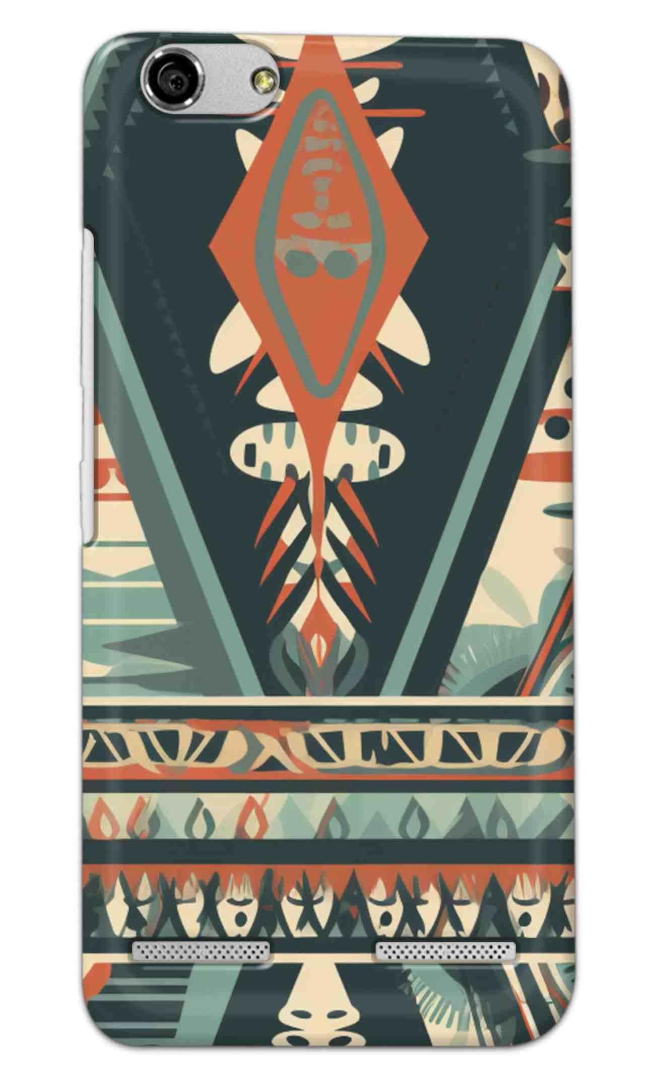 NDCOM for Lenovo K5 Plus Back Cover Tribal Imprints African Ethnic Art Printed Hard Case