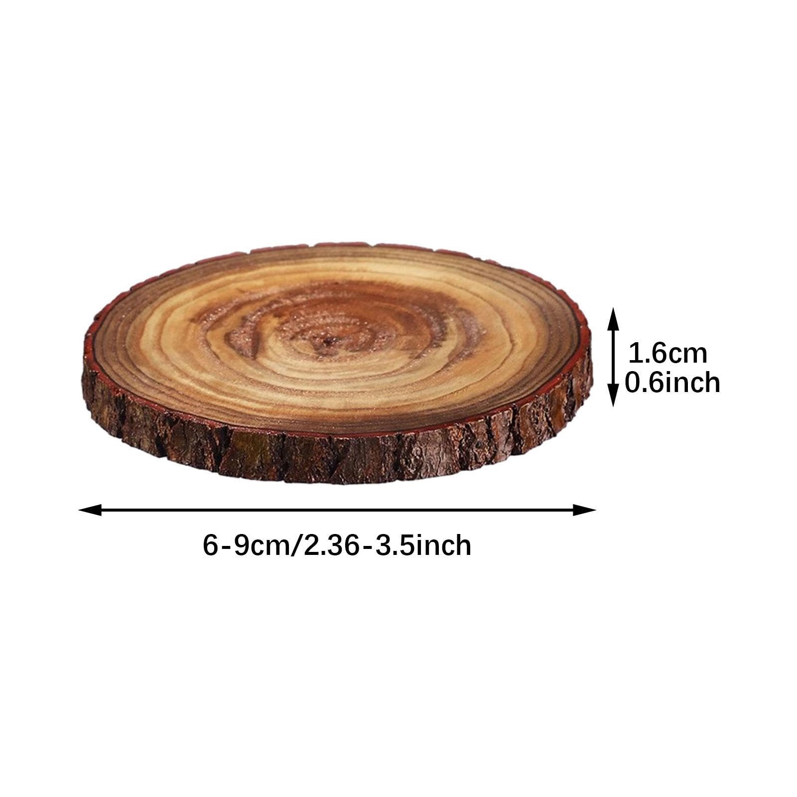 Lot de 6 Dessous de Plat Rustiques en Bois Massif, Style Ferme.