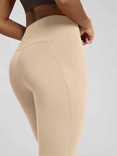 Miniatura 228 de ODODOS - Leggings tipo capri de mujer, no se traslucen y modelan el abdomen, con cintura alta y bolsillos; para hacer yoga, atletismo, ejercicio