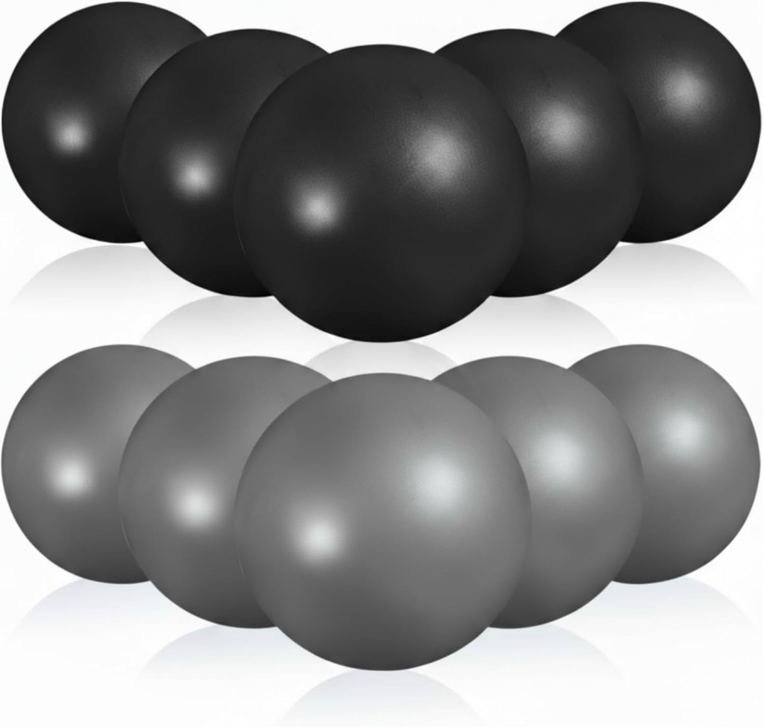 Aoriher 10-Pack 9 Inch Mini Pilates Balls - Anti-Burst, Anti-Slip Yoga Balls for Core Strength, Stability, Fitness & Physical Therapy