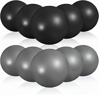 Aoriher 10-Pack 9 Inch Mini Pilates Balls - Anti-Burst, Anti-Slip Yoga Balls for Core Strength, Stability, Fitness & Physical Therapy