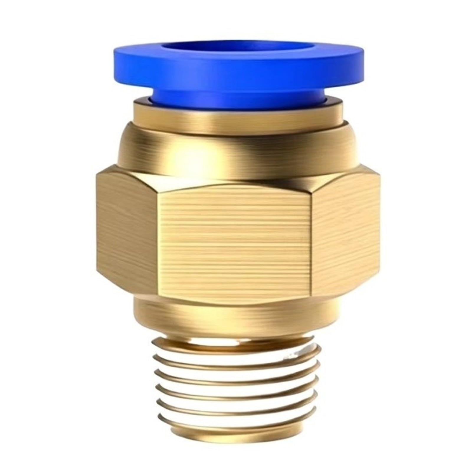 10/50PCS PC Pneumatico Connettore Rapido 4-12mm Raccordo Push In For 1/8 "1/4" 3/8 "1/2" BSPT Tubo E Tubo Dell'aria Filettati, Uso Industriale(PC8-01,50 PCS)
