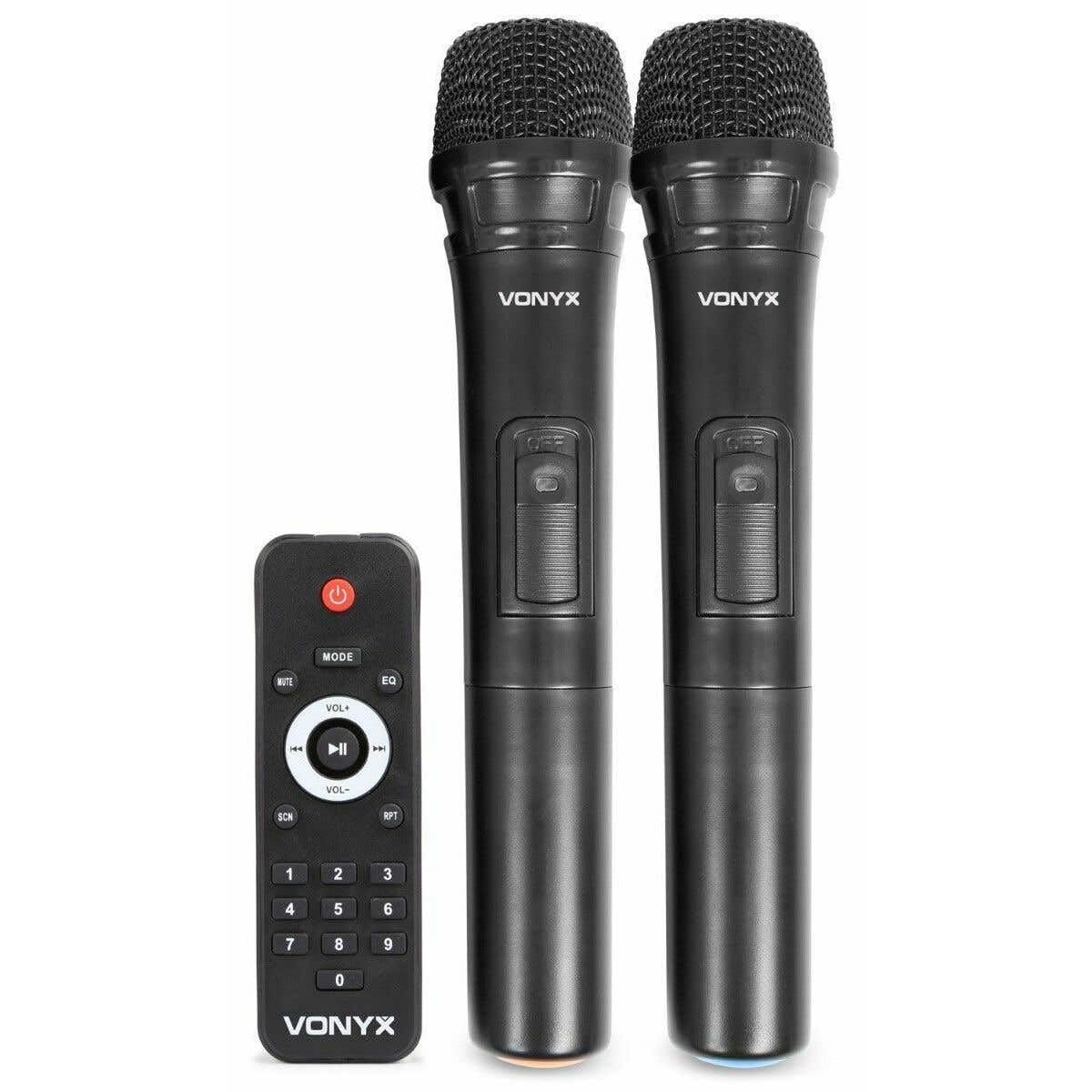 Cassa altoparlante portatile con 2 microfoni e ricevitore bluethooth Melchioni