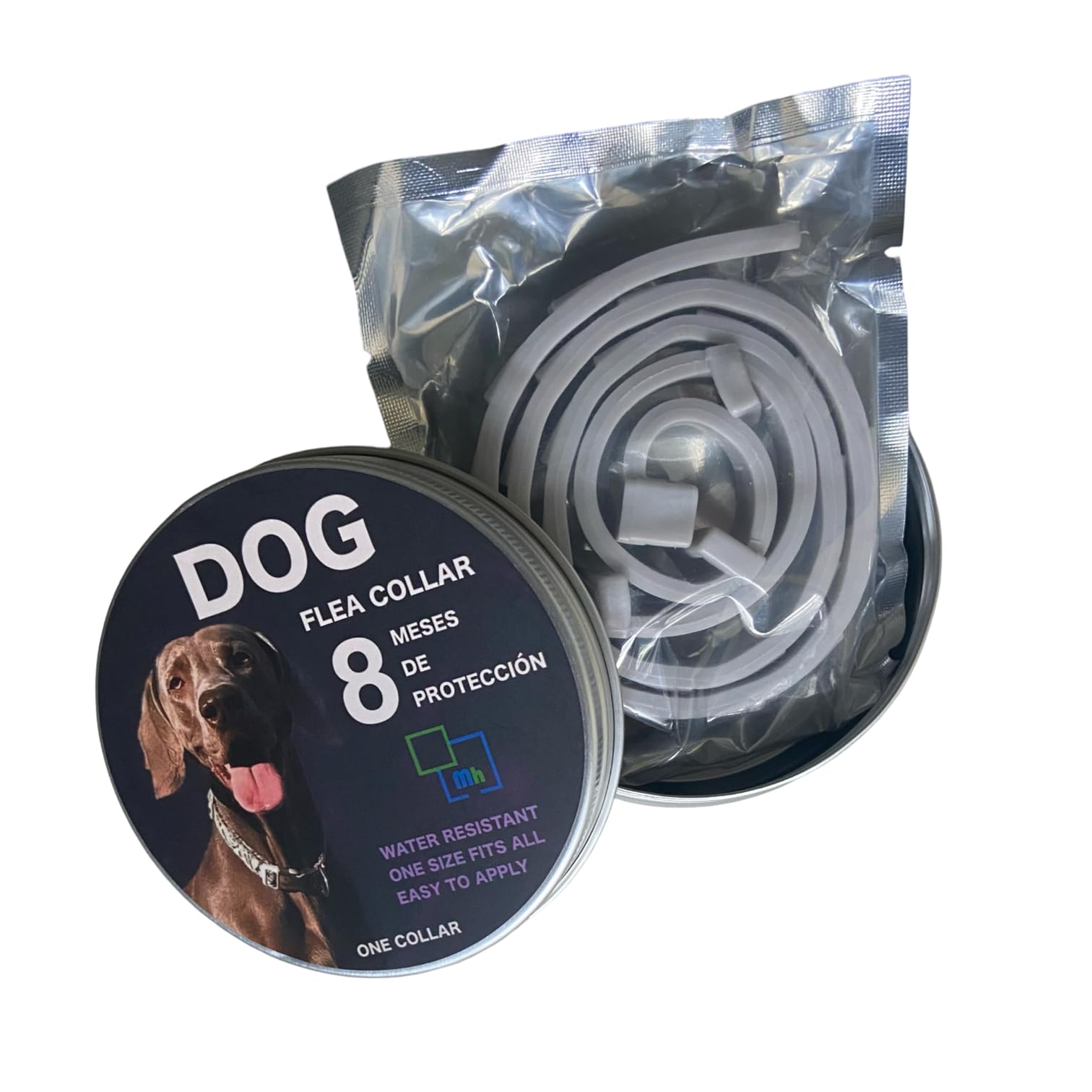 Collare Antipulci Per Cani 65 Cm – Protezione 12 Mesi, Regolabile E Impermeabile Con Oli Essenziali Di Citronella