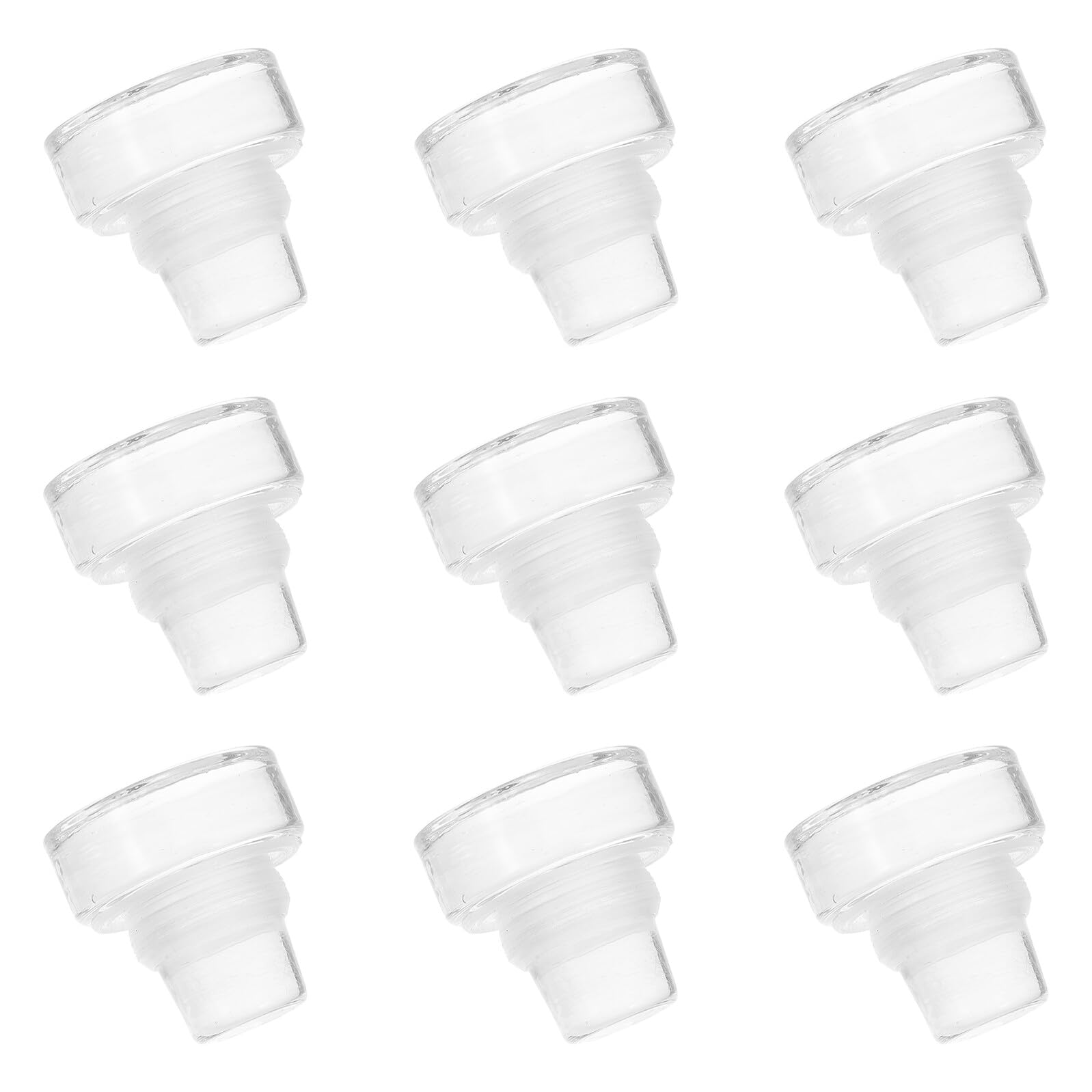 10 Unidades Tapones de Botella de Vino de Vidrio Forma de T Reutilizables para Sellado de Bebidas DIY Tapón Decorativo para Fiesta y Boda Accesorio Elegante para Botellas de