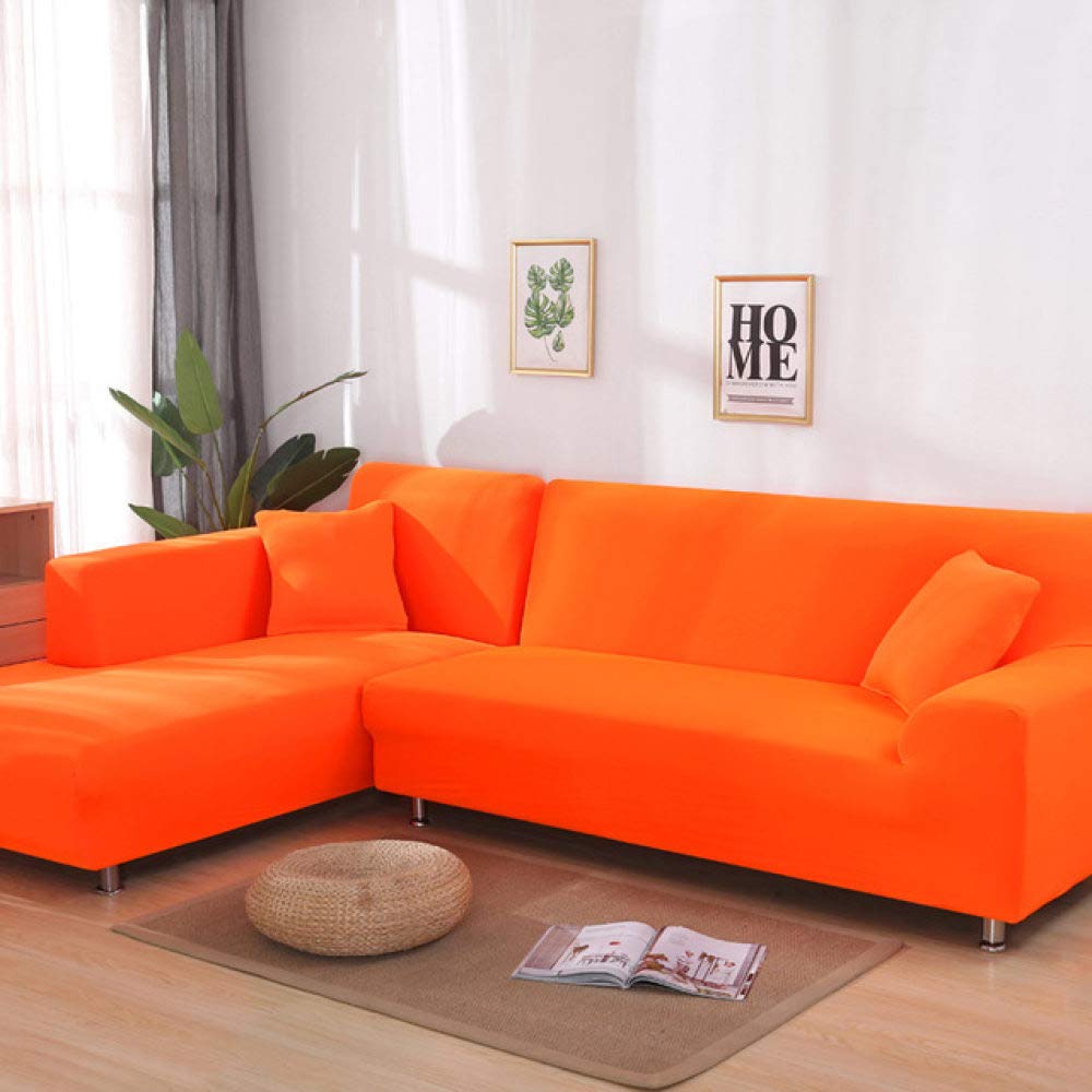 Jednolity kolor elastyczny elastan narzuty narzuta na sofę rozciągliwy ręcznik na sofę narożnik narzuty na salon, kolor 13,4, siedzisko 235,300cm 1PC