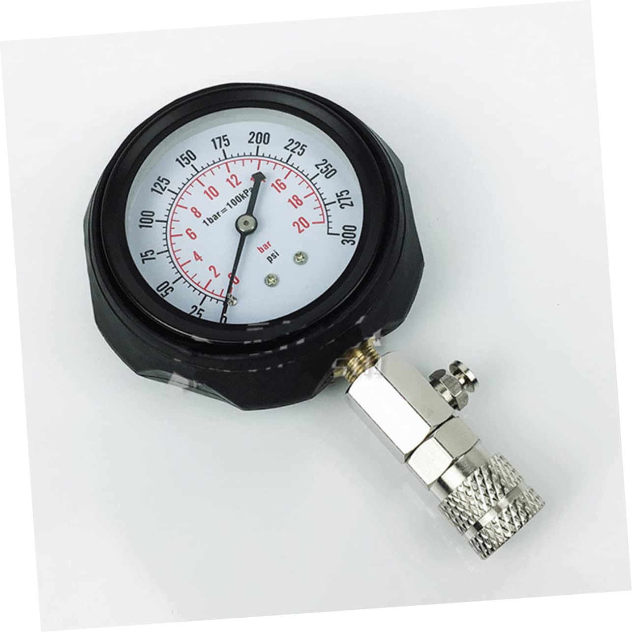 Alipis 1 Juego Kit de Medición de Compresión de Motor para Automóviles Camiones y Motocicletas Manómetro de Presión Dual Bar Psi para de Motores de Gasoline