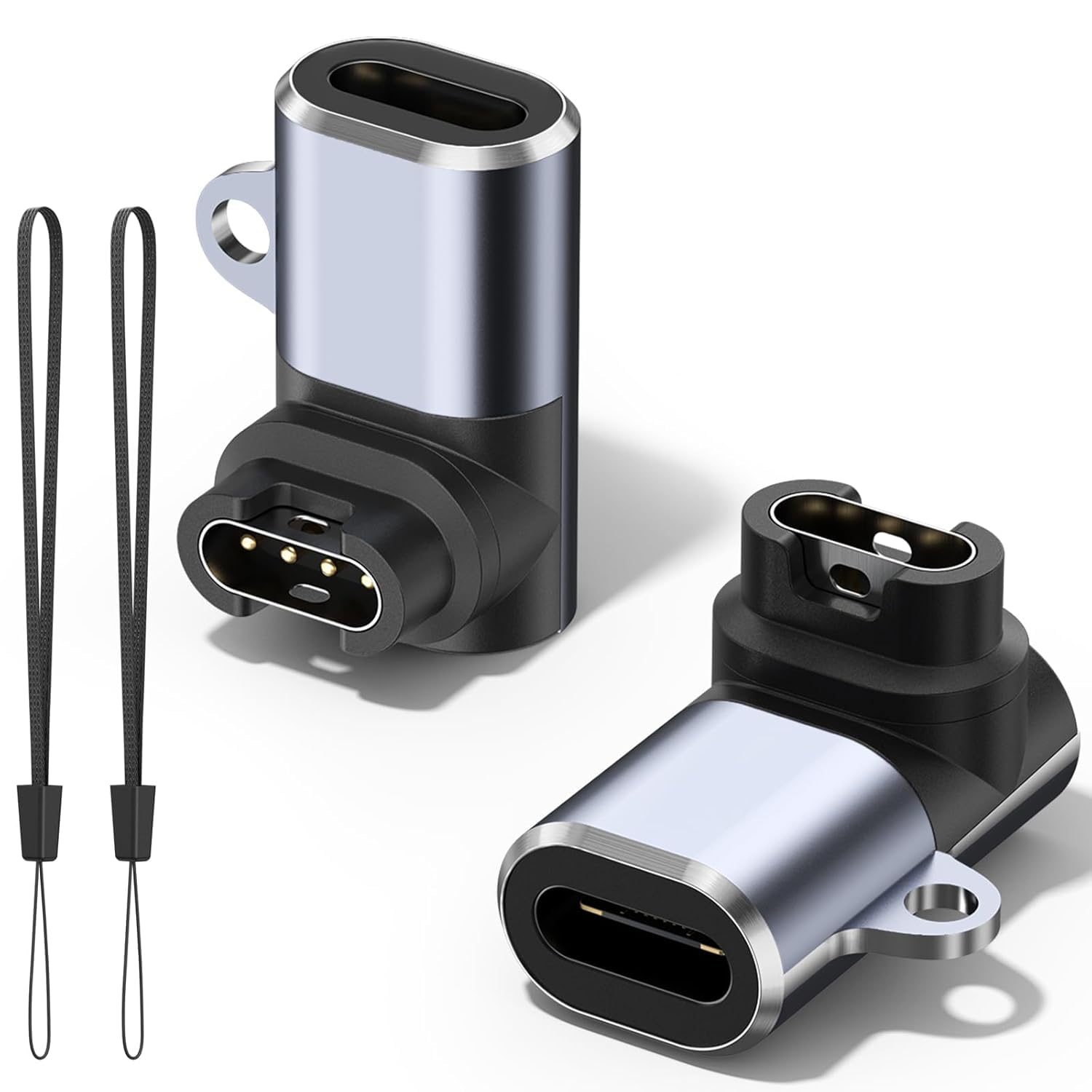 Adattatore Caricabatterie Magnetico USB-C Per Orologi Garmin (Fenix 7/6/5, Instinct, Forerunner) - Con Cavo E Tappi Antipolvere - 3