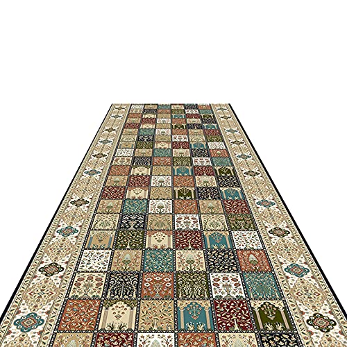 HWF Flur Teppich Läufer Traditionell Läufer Teppich rutschfest Fußmatten, Innen-/Außen-/Eingangs-/Flurteppiche Waschbar Läufer Läufer, 7m/6m/5m/4m/3m/2m/1m lang (Size : 80cmx200cm(31.5"x78.7")) Cover