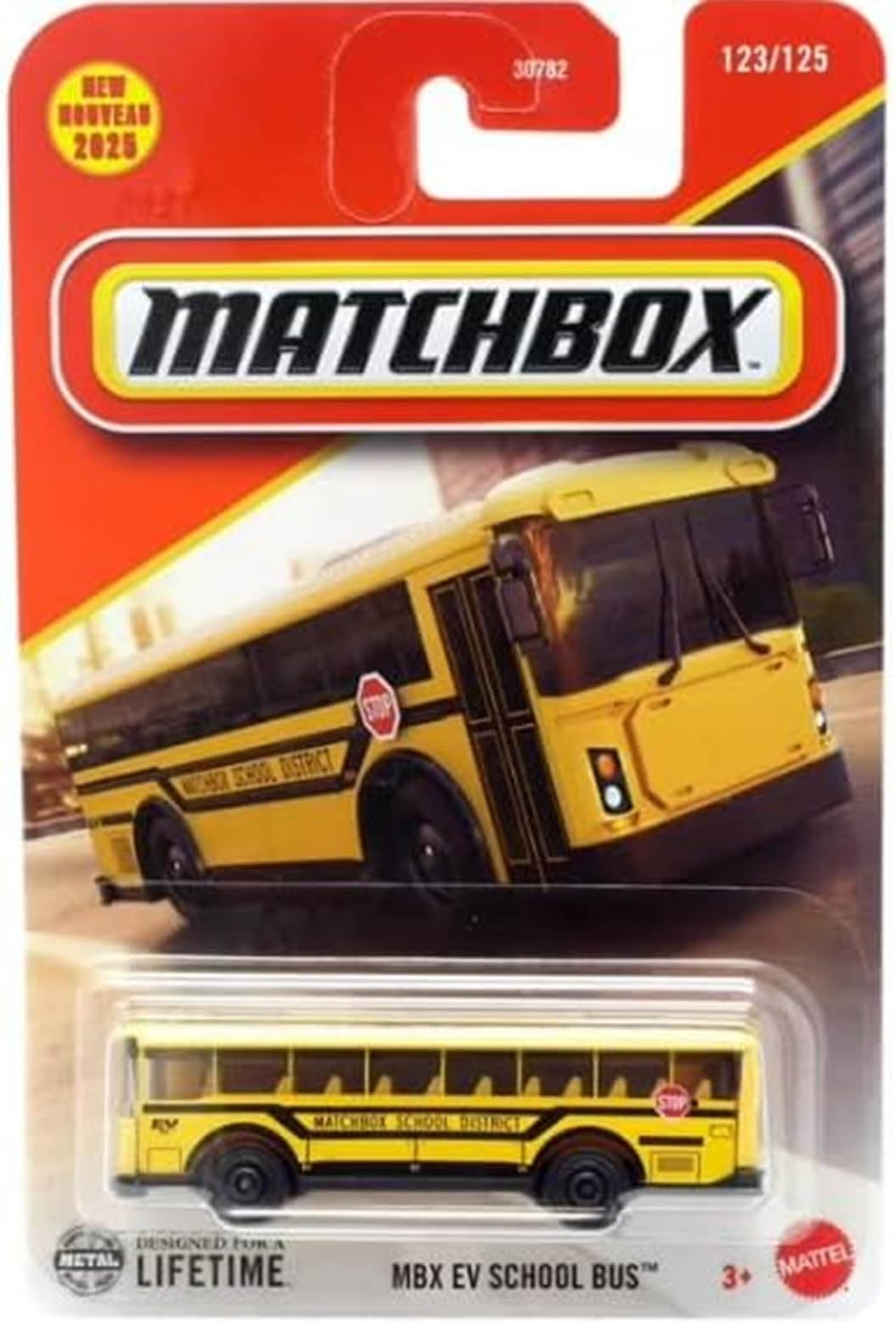 Amazon.com: Matchbox MBX EV School Bus, Yellow, 1:64 Scale Diecast
