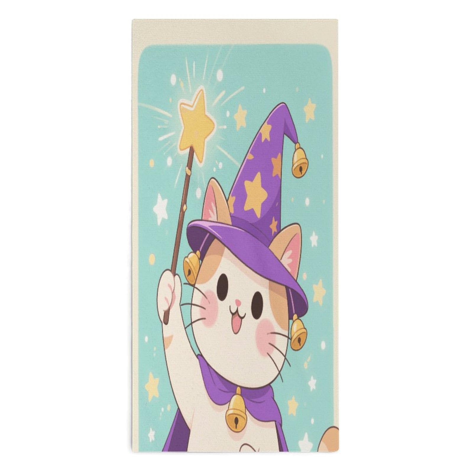 YUXBVKRS Magic - Hat Cat Hand Towels for Bathroom 14x29 Inch
