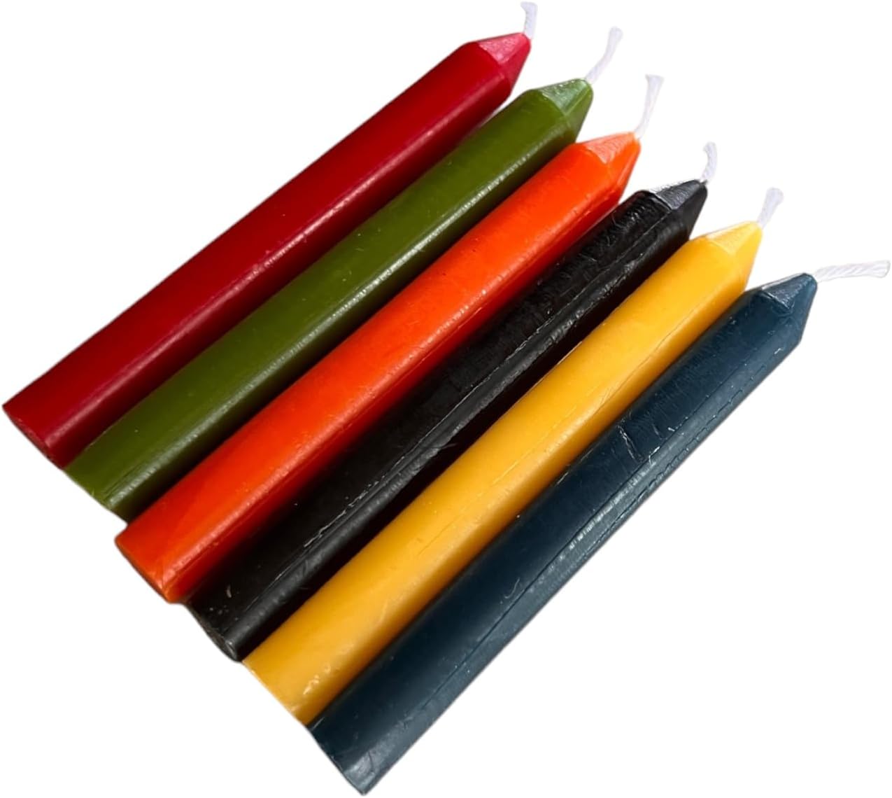 4" Chime Candles Sets of 12, 24, 48 Assorted Colors (Wholesale Spell Candles, Ritual Candles for Magic, Manifestation, Intent & Spells) 100% Beeswax (24 candles, Natural Yellow)