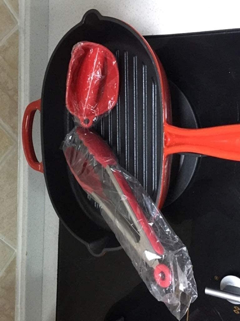 Ovale Bratpfannen aus emailliertem Gusseisen, verdickte Bratpfanne, antihaftbeschichtet, 32 cm
