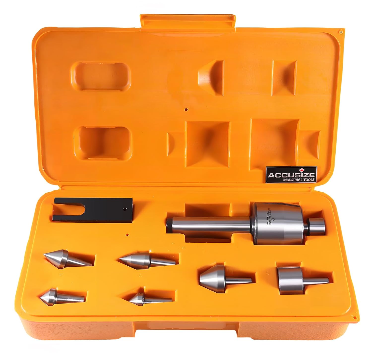 Accusize Industrial Tools Mt3 7 Pc Medium Duty Live Center Set, 6920-3426