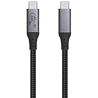 Vista 4 de Cable USB4 de 3 pies compatible con Thunderbolt 3, Thunderbolt 4 y USB-C, compatible con pantalla HD de 8K, transferencia de datos de 40 gbps, carga