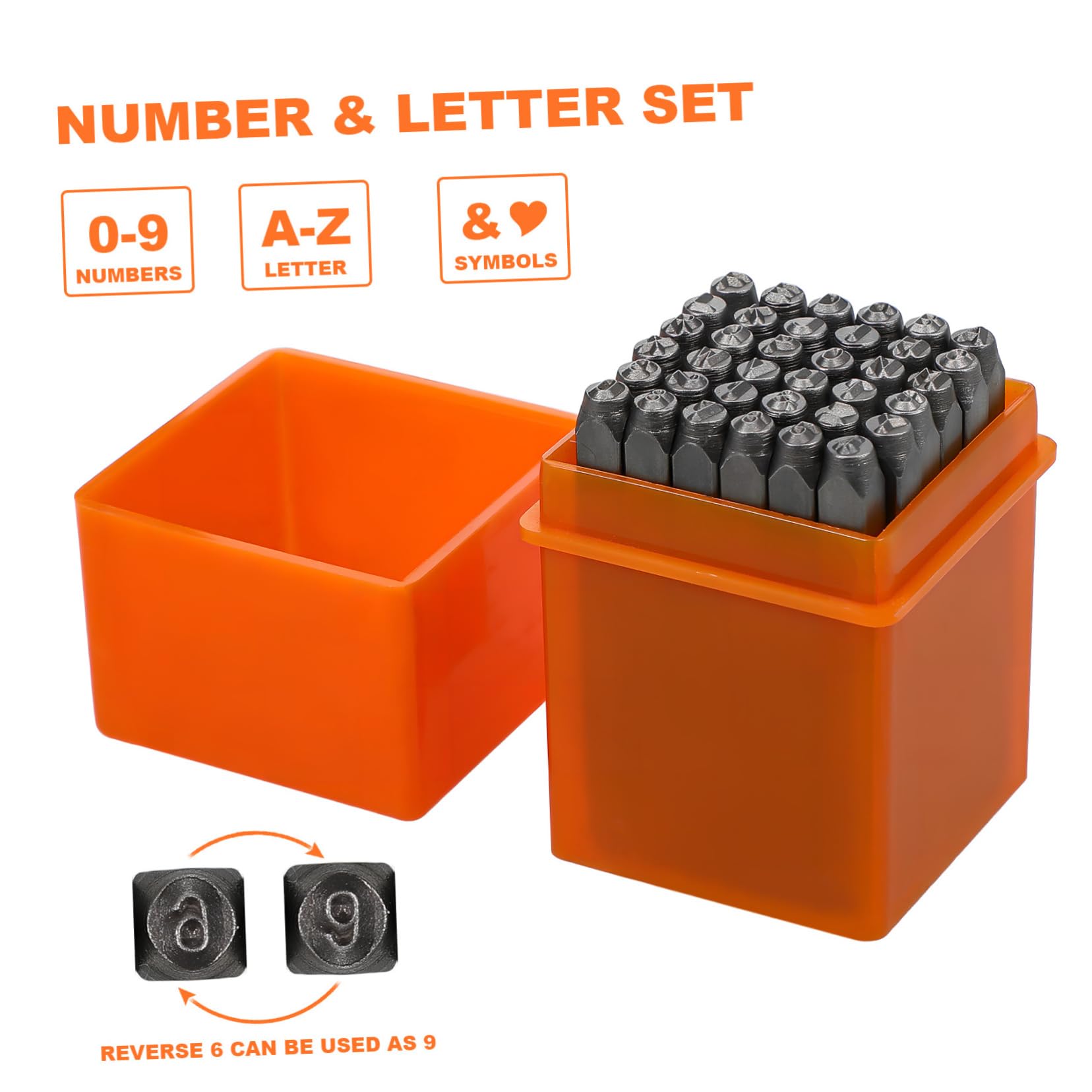 Metallprägen Buchstabenstempelset 3mm 1 Satz aus Kohlenstoffstahl