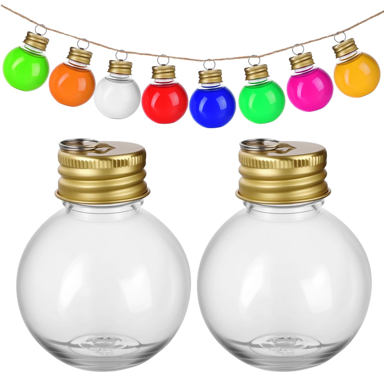 Boules de Noël transparentes à remplir pour déco de table et sapin festif