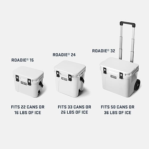 Miniatura 6 de YETI Roadie 24 2.0 - Enfriador duro con correa de hombro DoubleDuty y tapón de drenaje