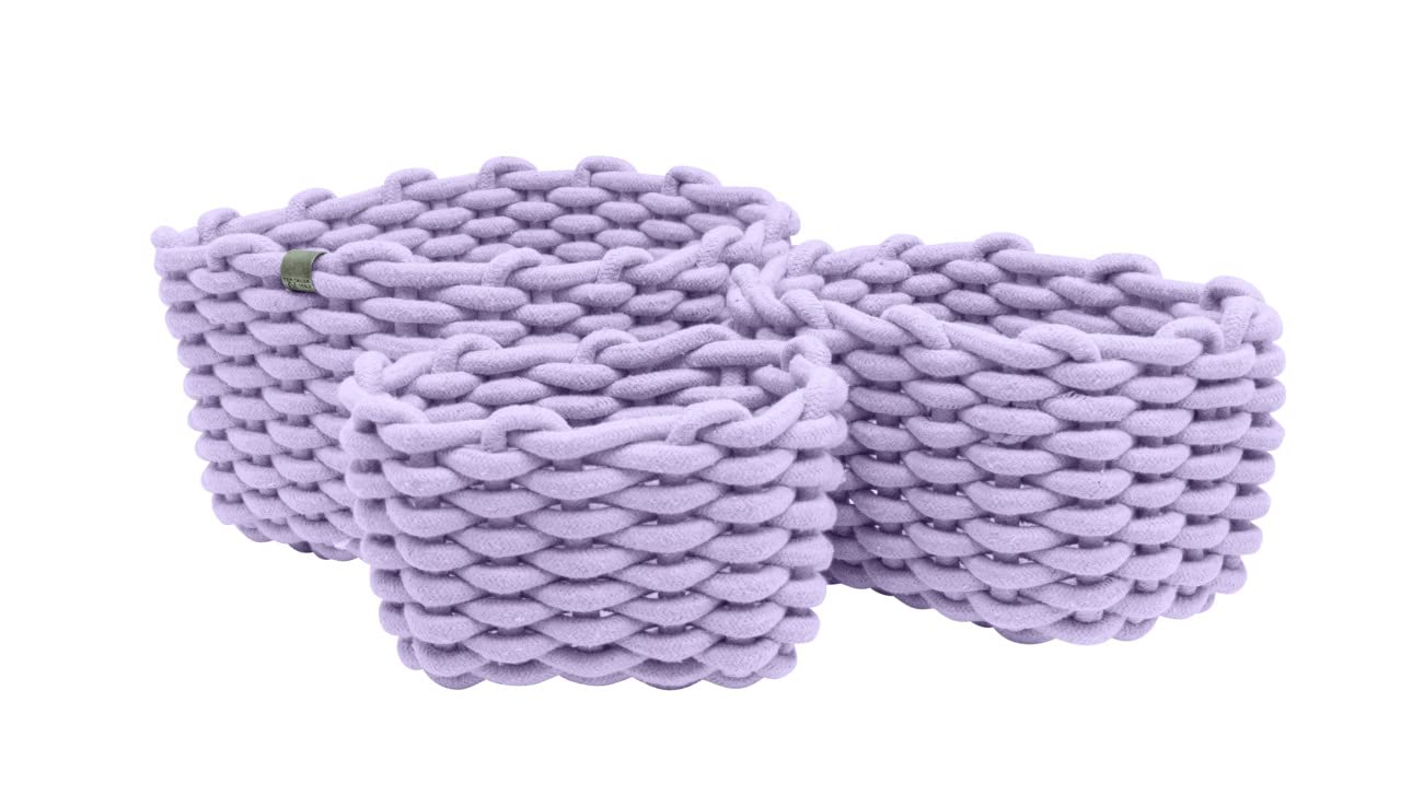 TOM TAILOR Aufbewahrungskorb-Set Lilac, 3 TLG. Größen S, M und L Lila - Flieder