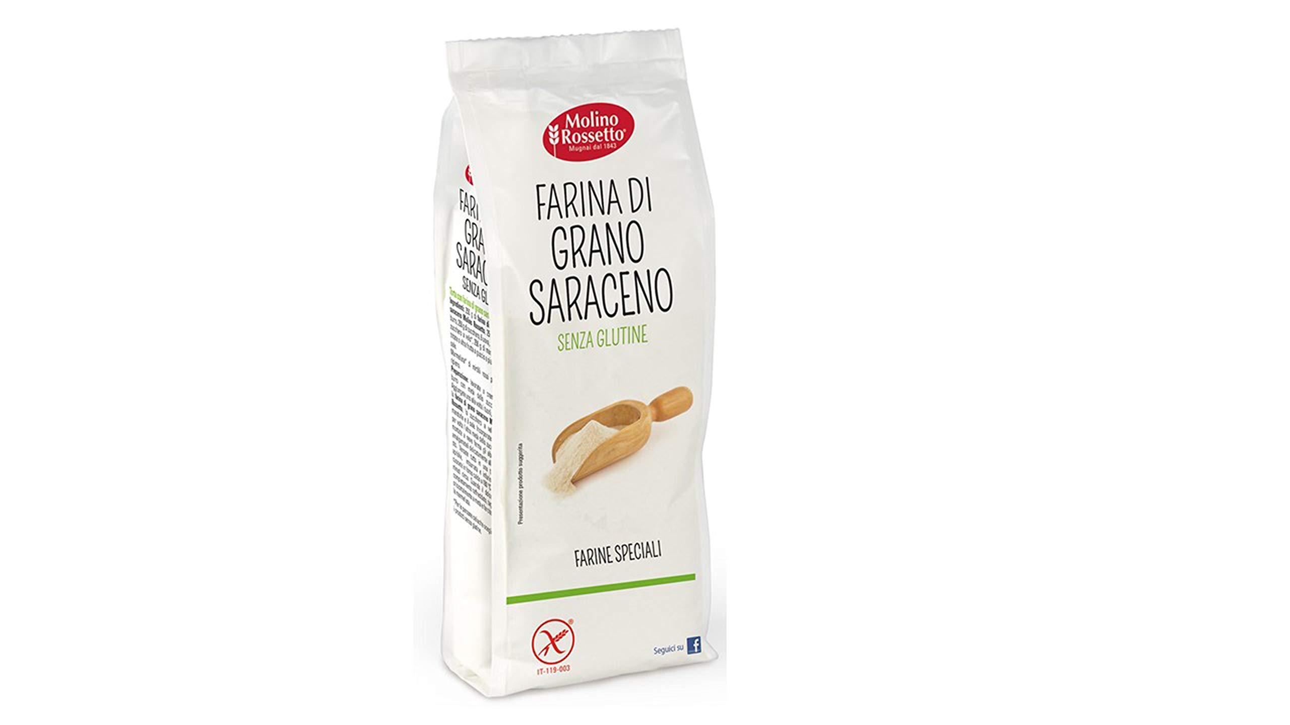 Molino Rossetto Harina de trigo sarraceno, 10 x 500 g