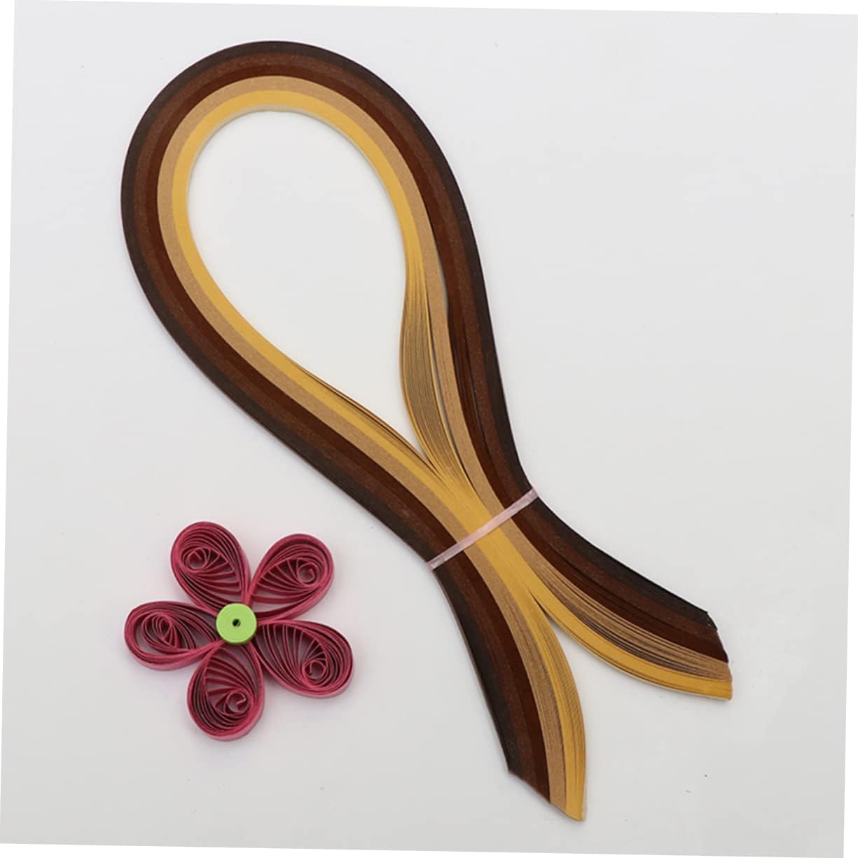 SEWOART Paper Quilling Strips Set 9 Colors 5mm Wide 100 Strips for Boys and