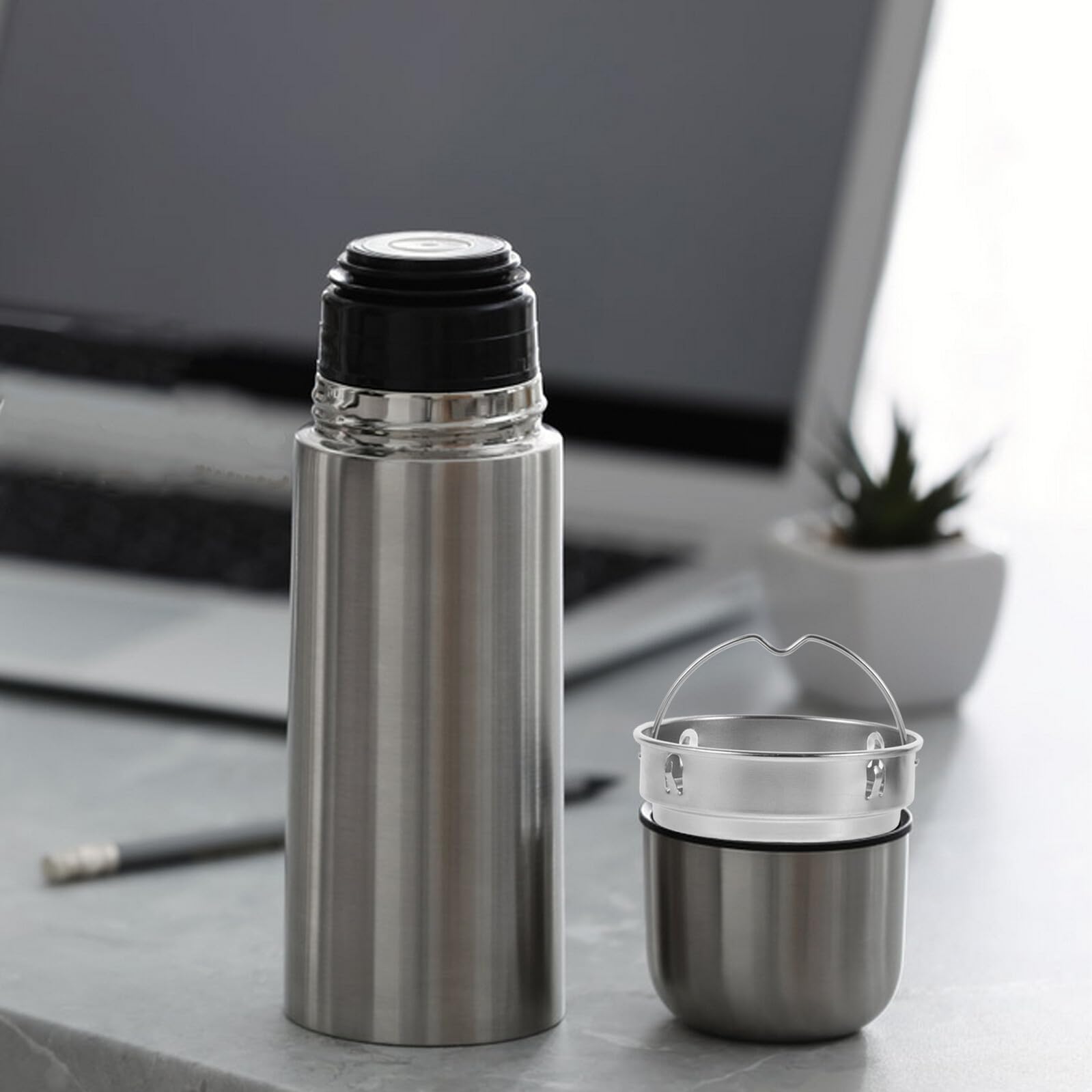 2pièces Infuseur à Thé Acier Inoxydable Filtre à Thé pour Bouteille