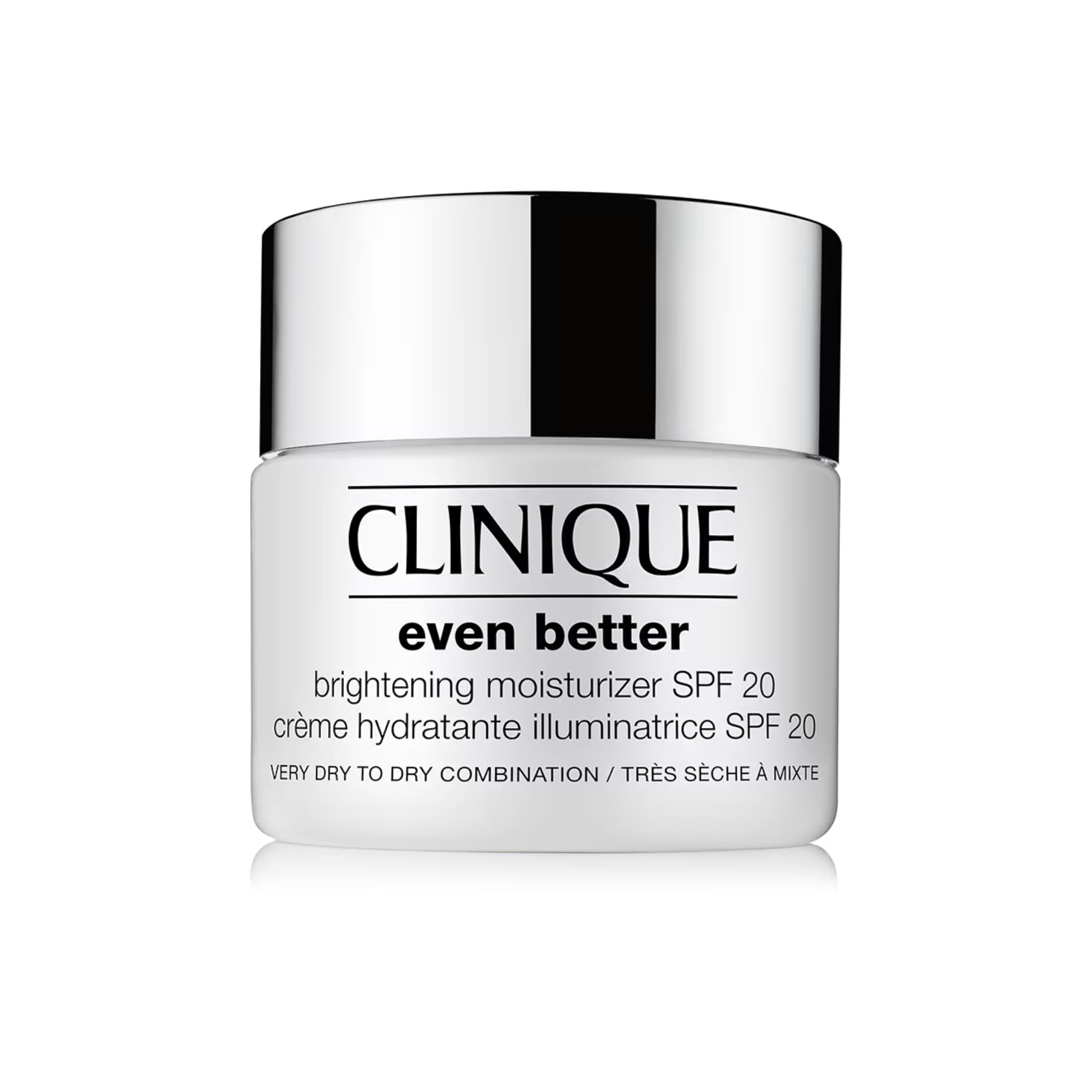 Clinique Even Better Crème Hydratante Illuminatrice SPF 20 | Quotidienne | Soin hydratant pour peaux très sèches à mixtes sèches | Hydratant + Anti-taches, 50 ml