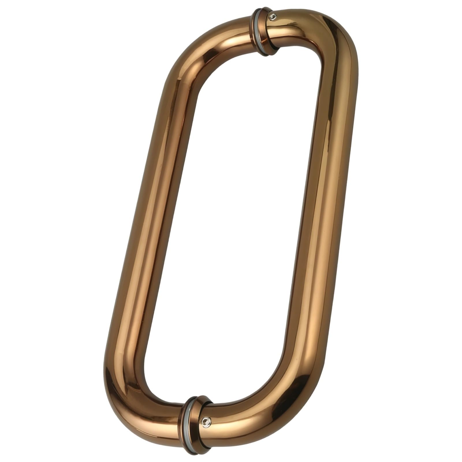 Poignée de douche tubulaire haut de gamme en inox coloris or rose chic de 30 cm de long